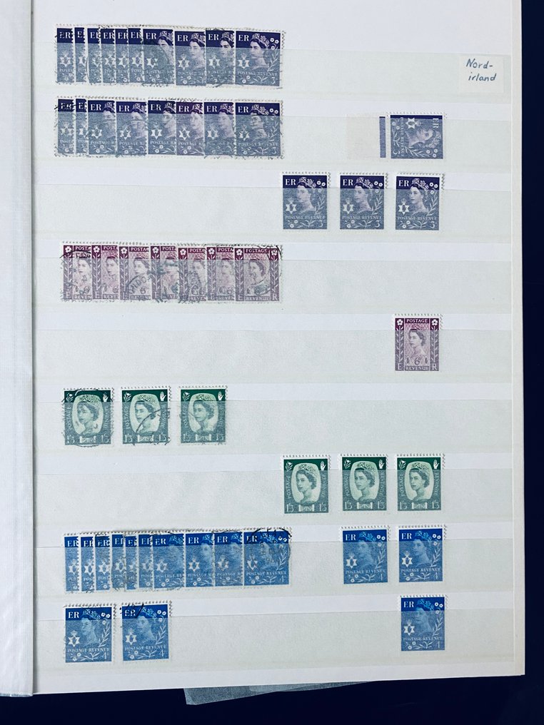 Great Britain  - Collection of long-running regional postage stamps from various areas in an album. #1.0