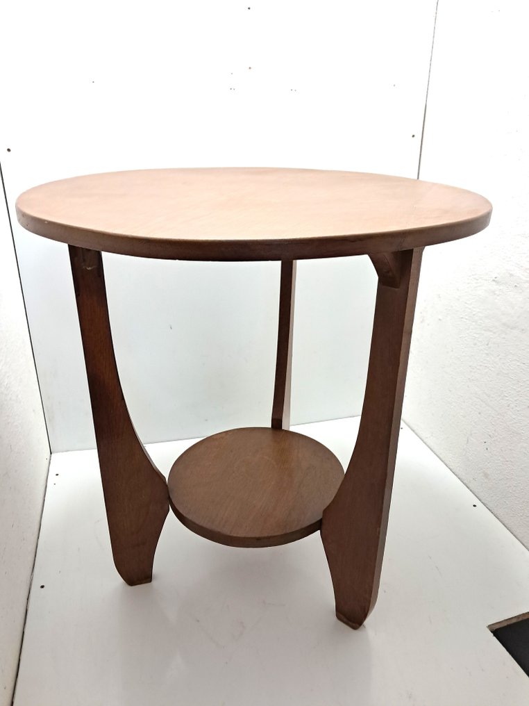 59 cm 7 kg - Table d'appoint - Chêne - Style de l'école d'Amsterdam #3.2