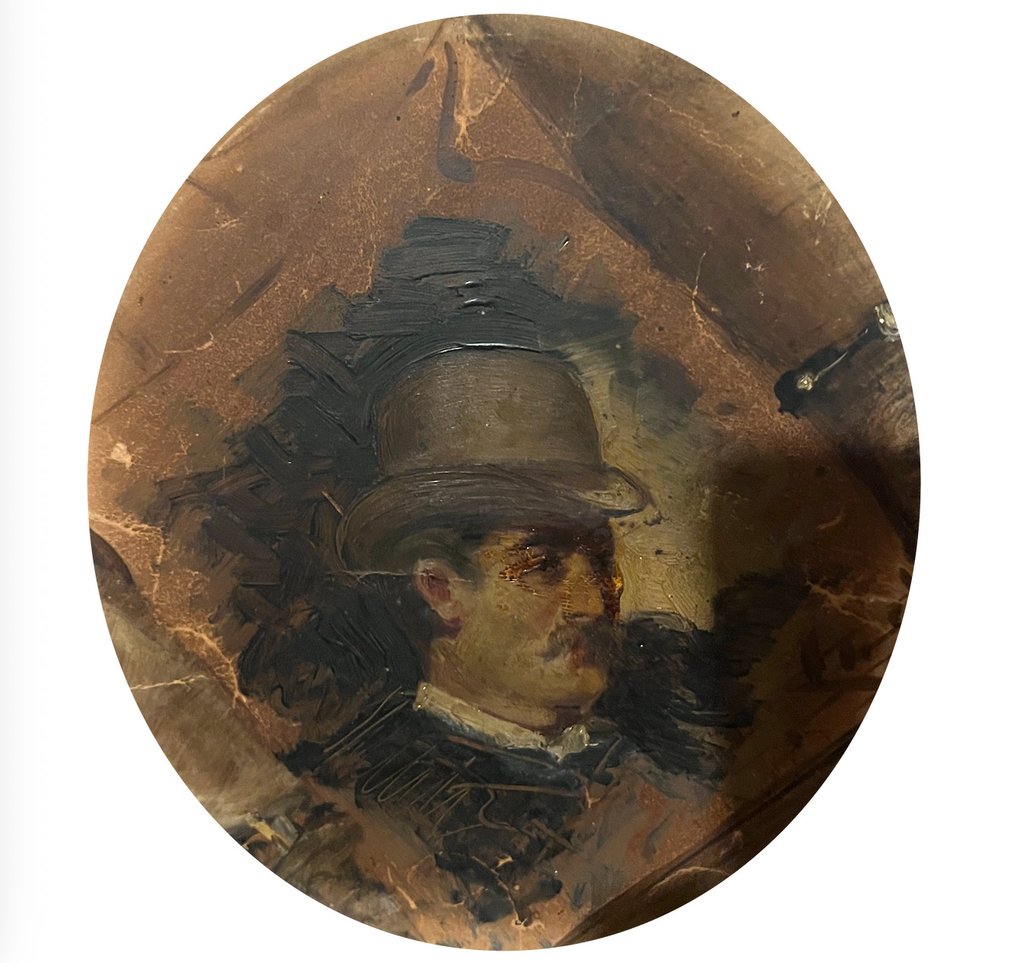 Leonardo Bistolfi (1859-1933) - Ritratto maschile #1.0