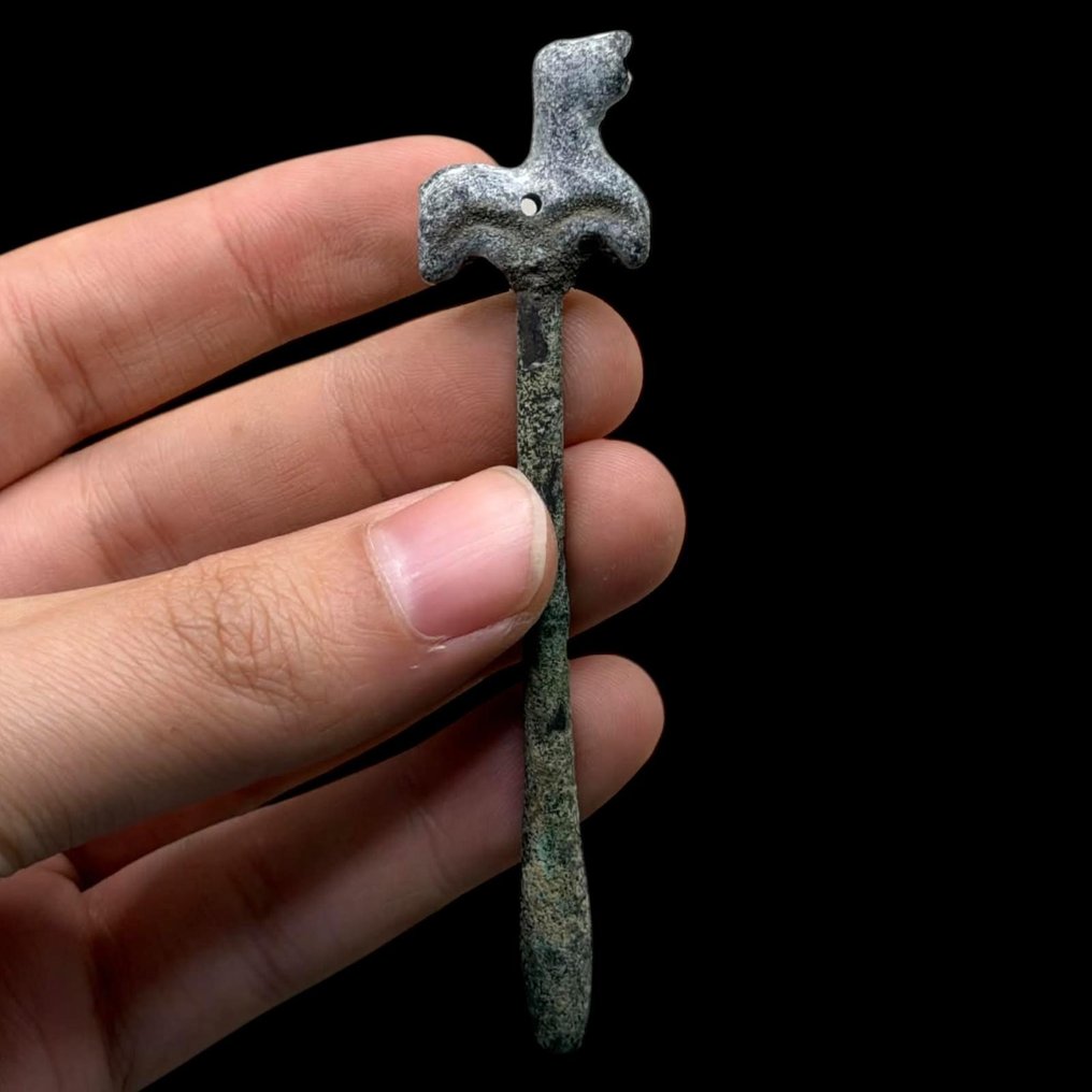 古罗马 黄铜色 发夹 - 石珠附着  (没有保留价) #2.1