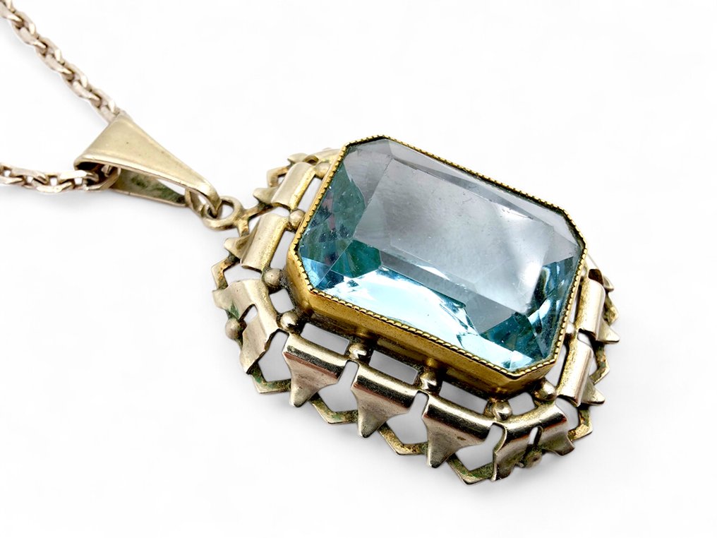 没有保留价 - 项链 银 - 装饰艺术 1950年代 #2.1