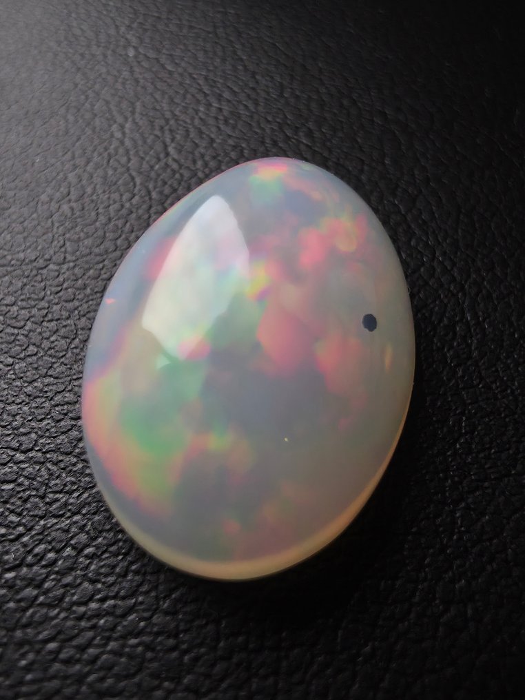 No Reserve Price White, Multicolour Opal  - 12.16 ct - Antwerp Laboratory for Gemstone Testing (ALGT) #2.1