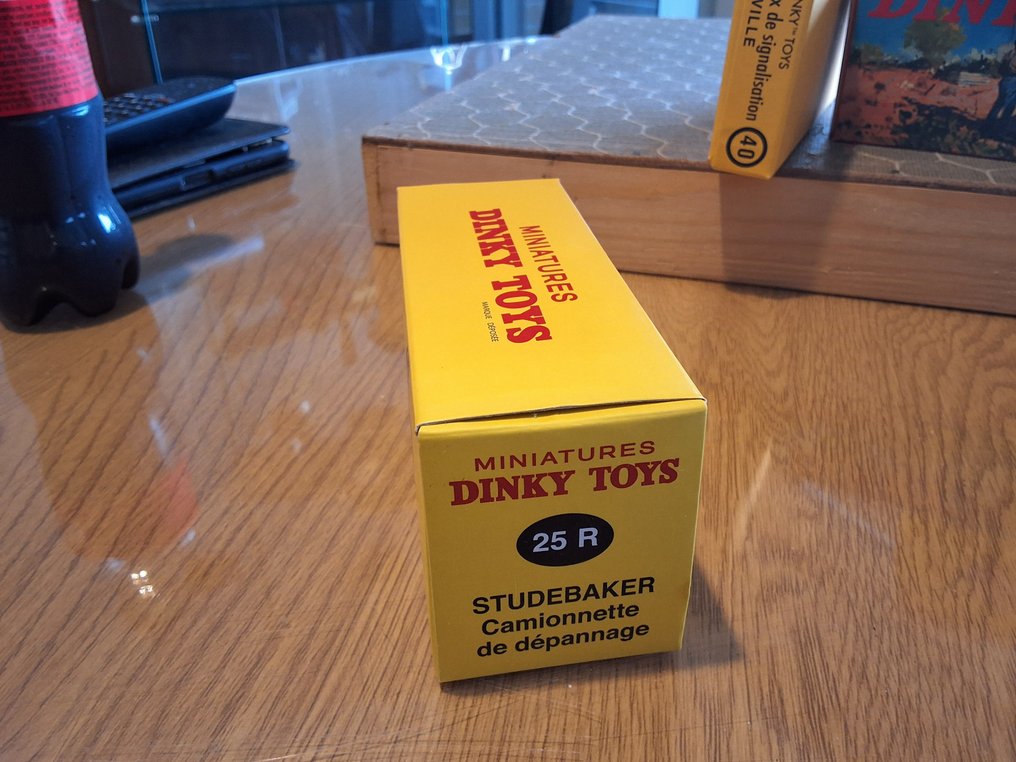 dinky-toys atlas 1:43 en 1:50 - Modell autó (6) - Set Dinky Toys: Studebaker Camionnette (25R), Studebaker Tapisserie (25L), Auto-échelle de Pompiers - eredeti dátumokon #4.3