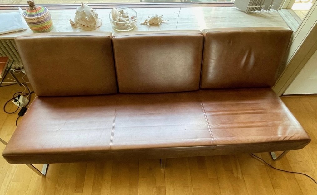 Artifort - Kho Liang Ie - 板凳 - 金属, 硬木, 皮革 #1.0