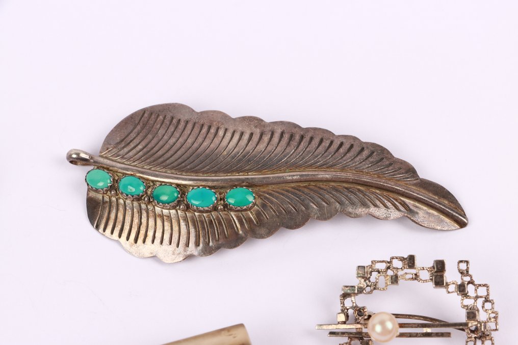 沒有保留價 - 胸針 銀 - 5个复古 #2.1