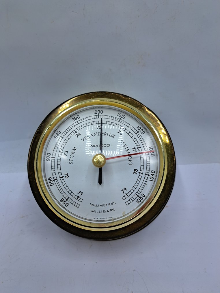 Inproco - Barometer - Messing - Skibsbartometer #1.0
