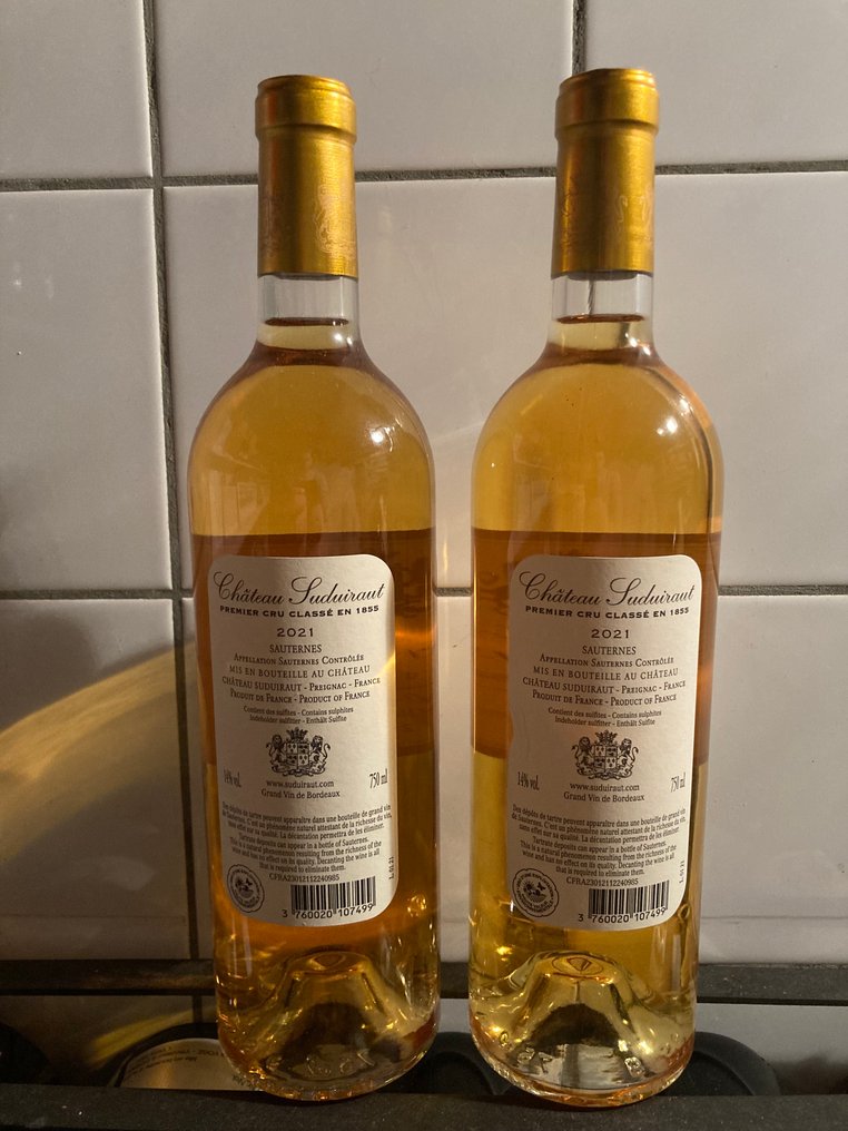 2021 Chateau Suduiraut - Sauternes 1er Grand Cru Classé - 2 Bottles (0.75L) #2.1
