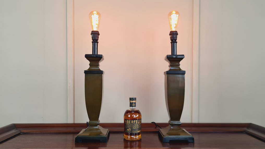 Tischlampe (2) - Metall - Paar klassische Lampen #2.1