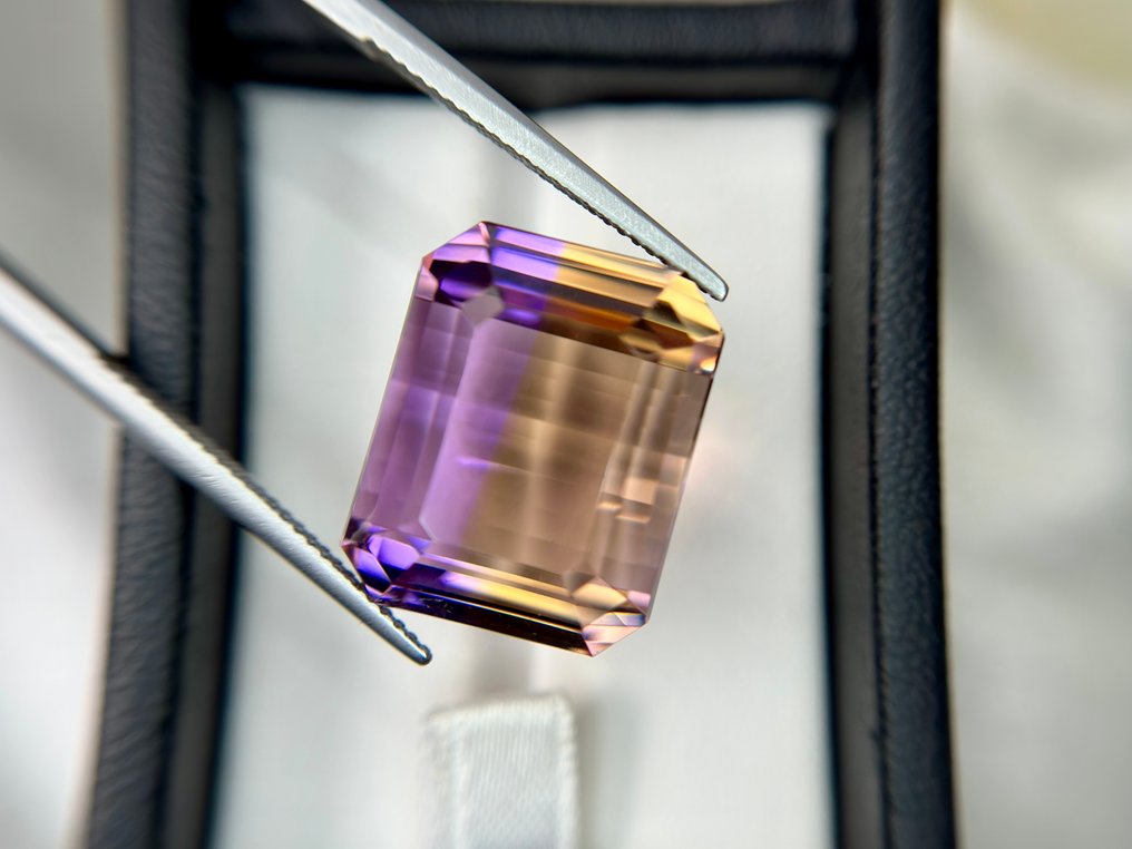 No Reserve Price - 1 pcs Multicolour Ametrine - 34.71 ct - International Colored Gemstone Association (ICA GemLab) - FLAWLESS AMAZING AMETRINE #1.0