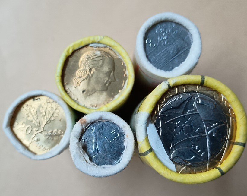 Italia. Lire 50-100-20-200-1000 1991-1989-1997- #2.1