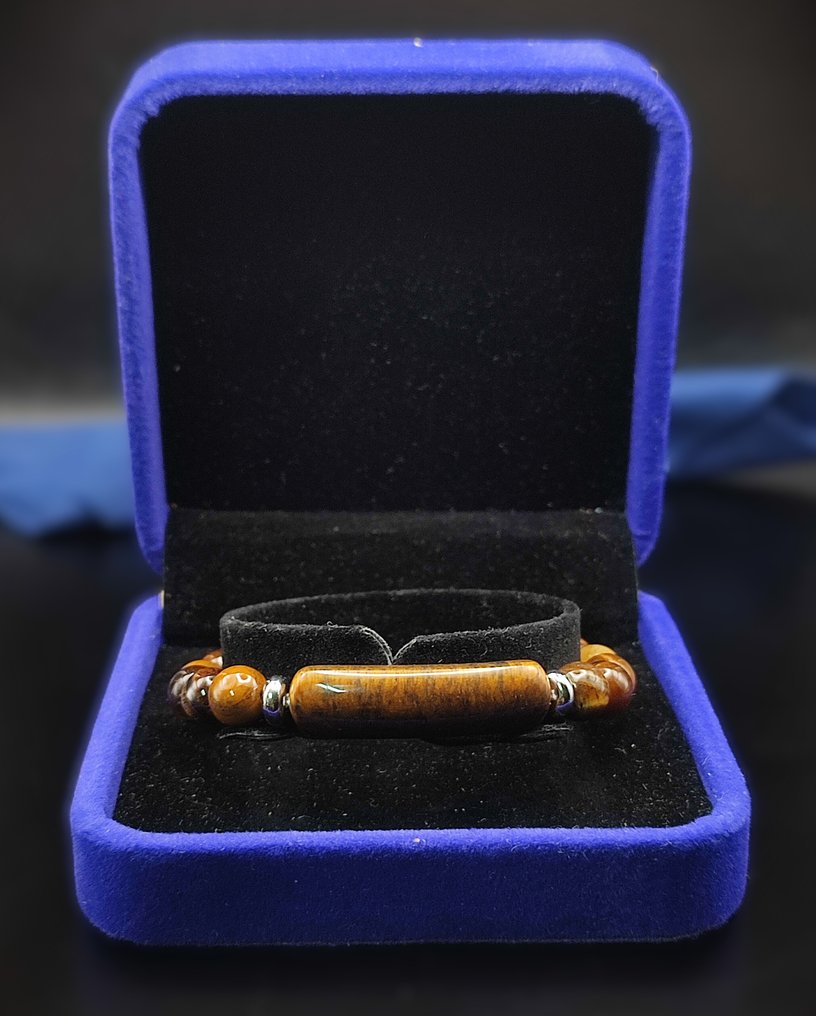 优质第一品质黄金虎眼手链，配天鹅绒礼盒，包邮 - 手鈪 #2.1