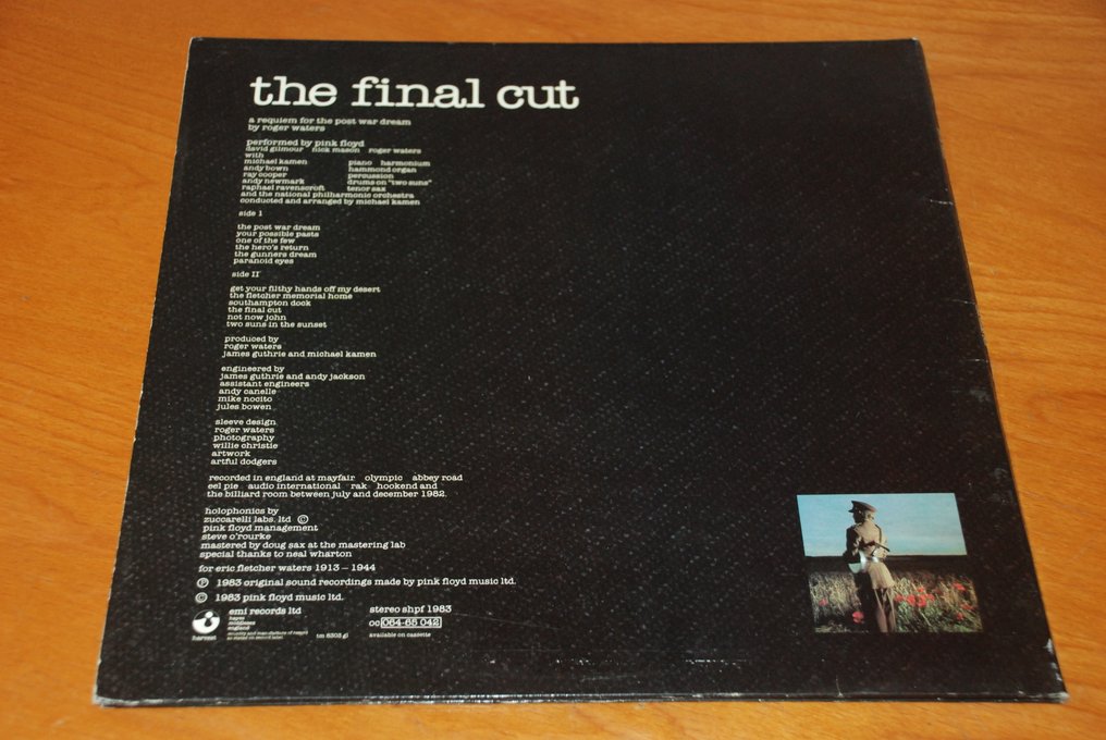 Pink Floyd - PINK FLOYD THE FINAL CUT - LP - 1st Pressing - 1983 #2.1