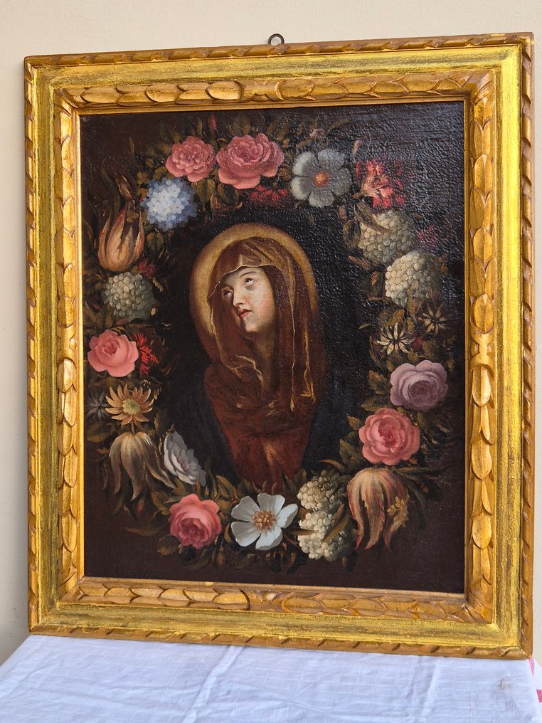 Carlo Cittadini (?- 1661), Bottega di - Vergine Maria all'interno di una ghirlanda di fiori #3.2