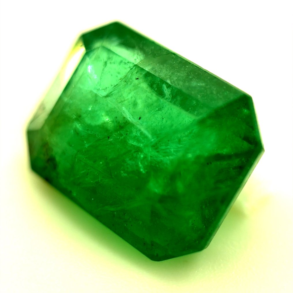 沒有保留價 - 1 pcs 綠色 祖母綠 - 3.38 ct - 國際寶石學院(International Gemological Institute (IGI)) - 天然翡翠 #2.1