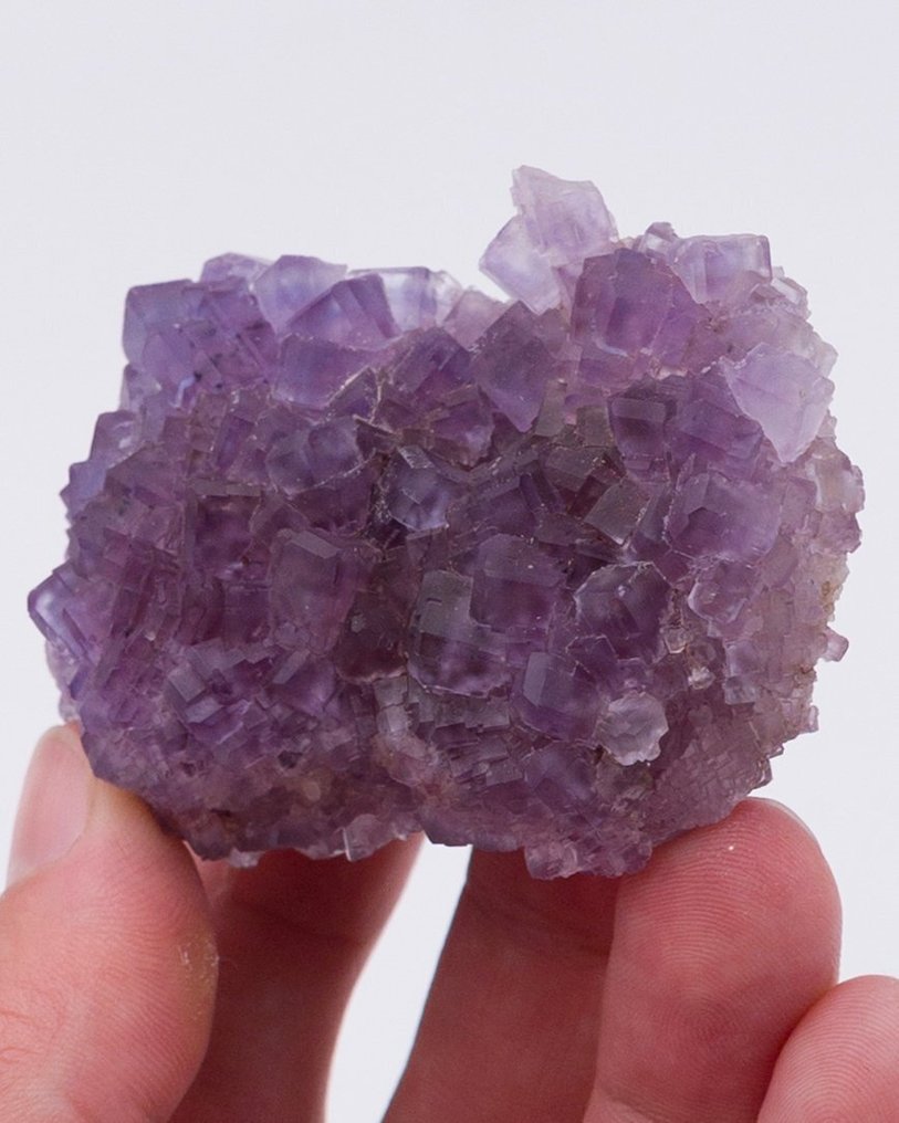 ZONED FLUORITE CLUSTER great aesthetics - Height: 7.6 cm - Width: 6.1 cm- 192 g - (1) #1.0