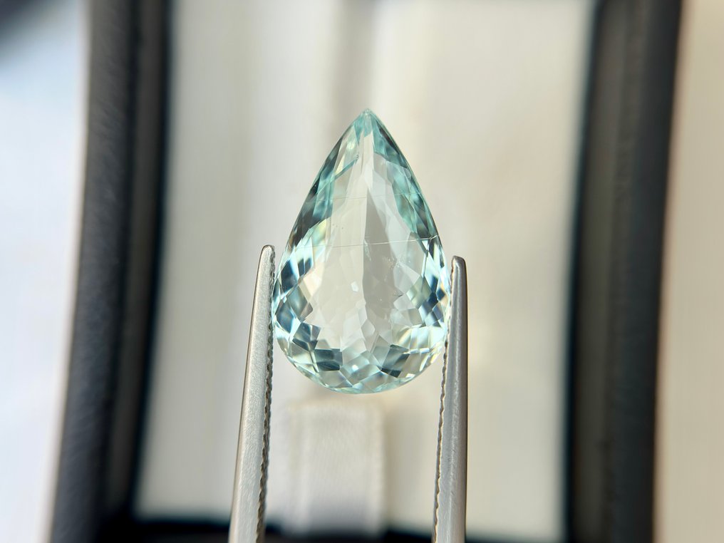 沒有保留價 - 1 pcs  藍色 海藍寶石  - 7.41 ct - 國際有色寶石協會 (ICA GemLab) - 海水海蓝宝石 #1.0