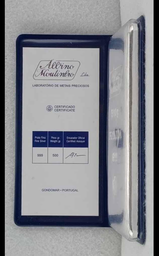 500 grammi - Argento .999 - Allbino Moutinho #1.0