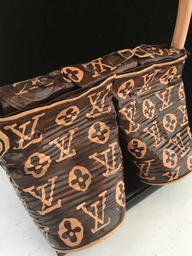 Norman Gekko - Giant Crushed LOUIS VUITTON Handbag #3.2