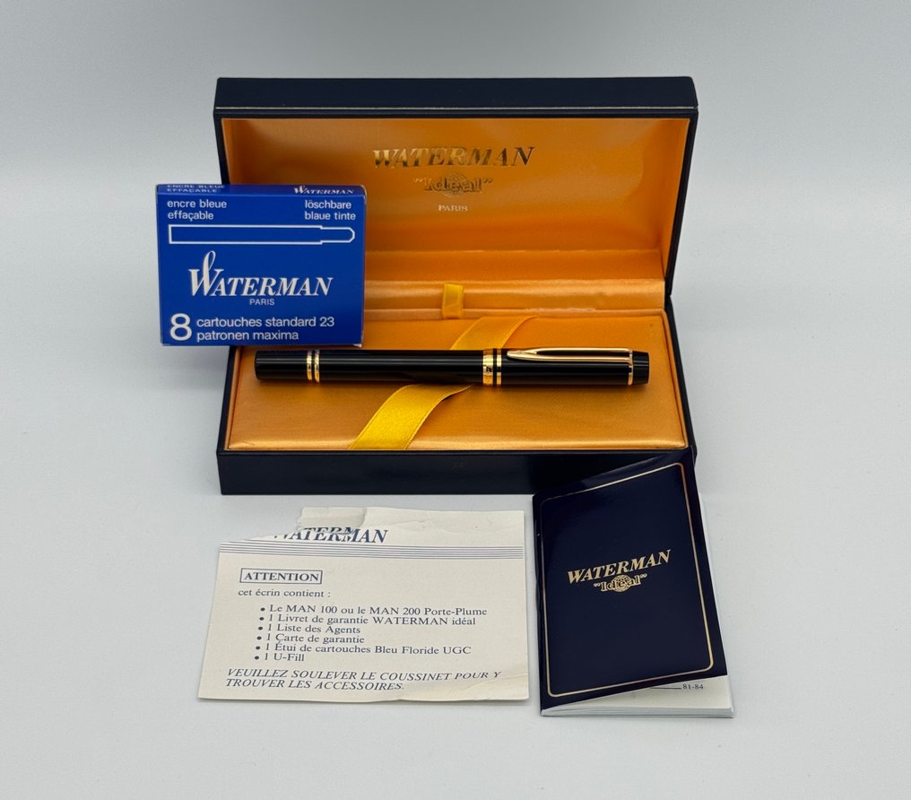 Waterman - Le Man 100 Black *with Box and Documents* - Fountain pen #1.0