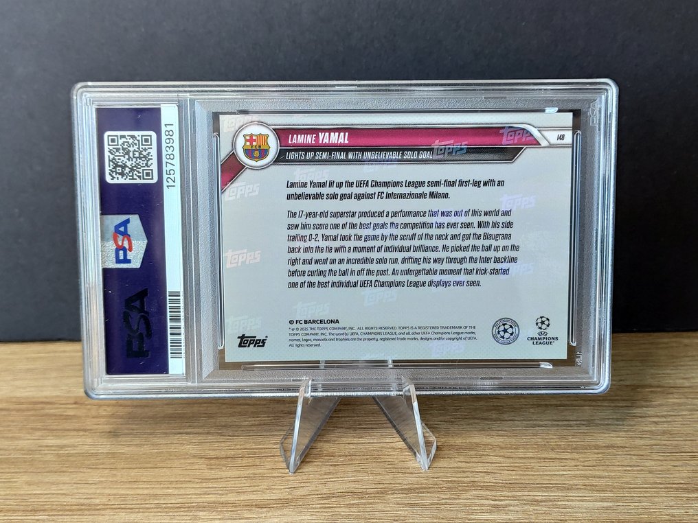 2024 Topps Now UCL Lamine Yamal 148 - PSA 10 Graded card #1.0
