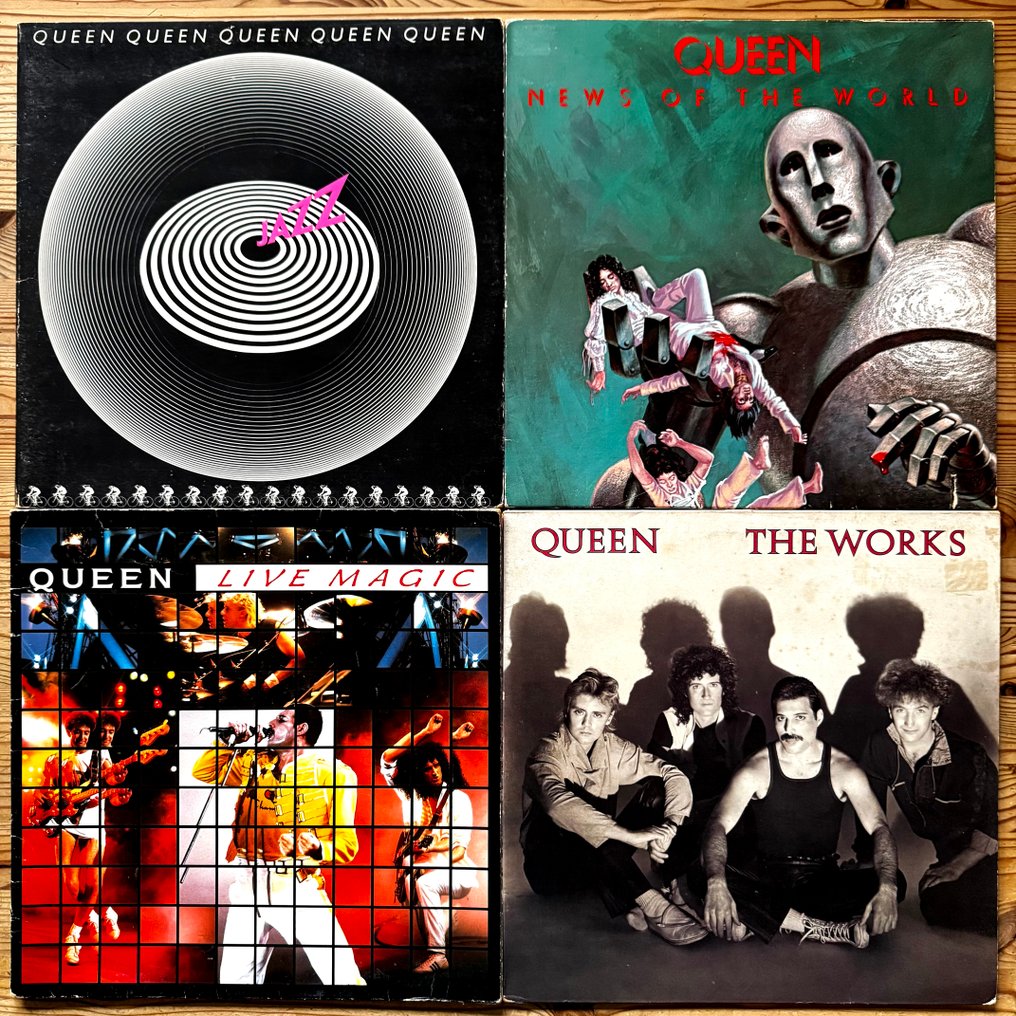 Queen - QUEEN - 4 great albums [UK pressings] - Diverse Titel - Vinylschallplatte - Stereo - 1977 #1.0