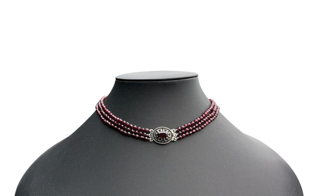 Fără preț de rezervă - Set de bijuterii din 2 piese Argint - grenadă #1.0