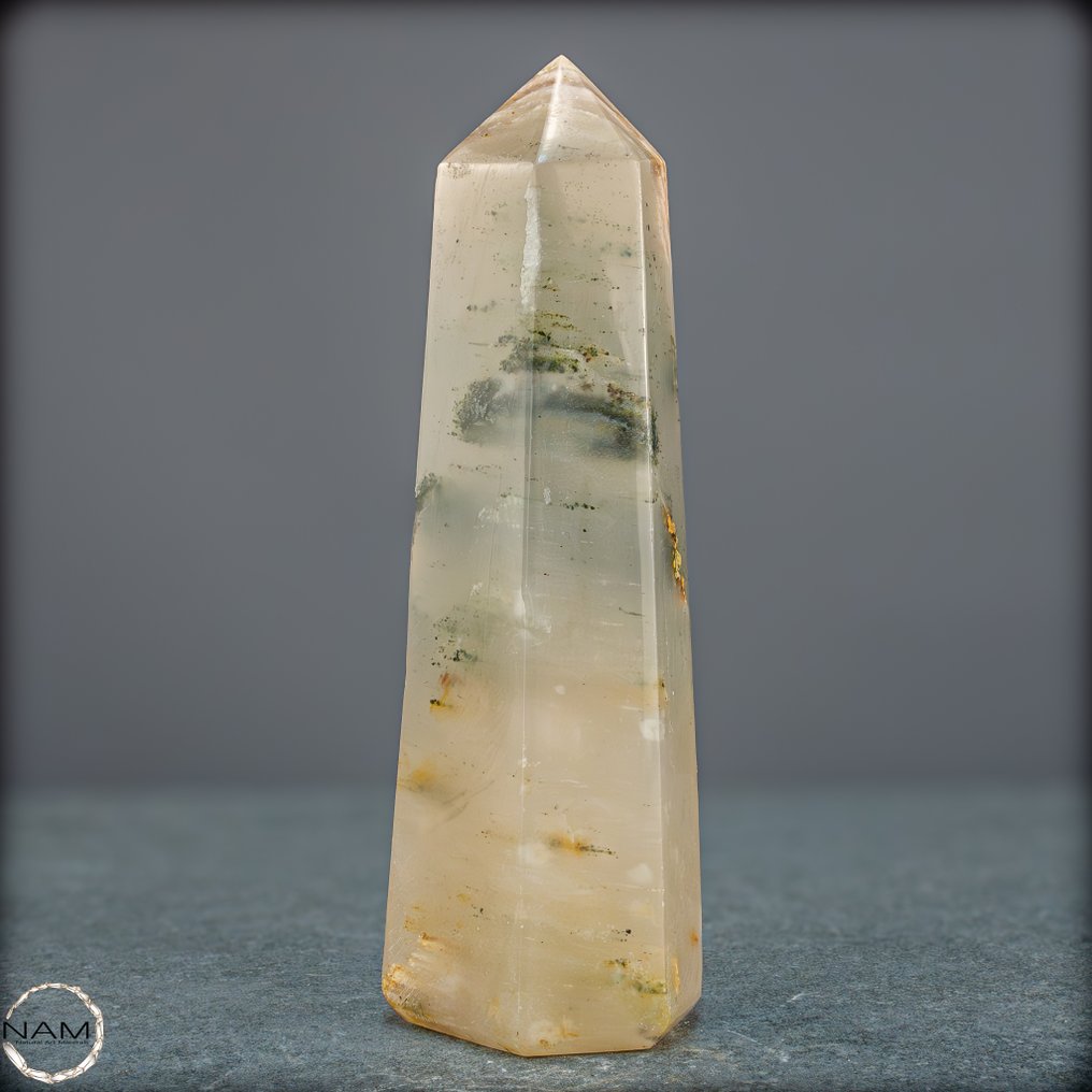 Φυσικός οβελίσκος από χαλαζία κήπου – Ένα φυσικό έργο τέχνης γεμάτο βάθος και ενέργεια, Βραζιλία.- 706.59 g #2.1