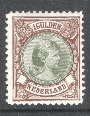 Netherlands 1893/1896 - Queen Wilhelmina with hanging hair - High values - Unused - NVPH 45 t/m 48 #3.2