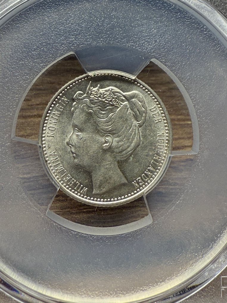 Netherlands. Wilhelmina. 25 Cents 1904 #1.0