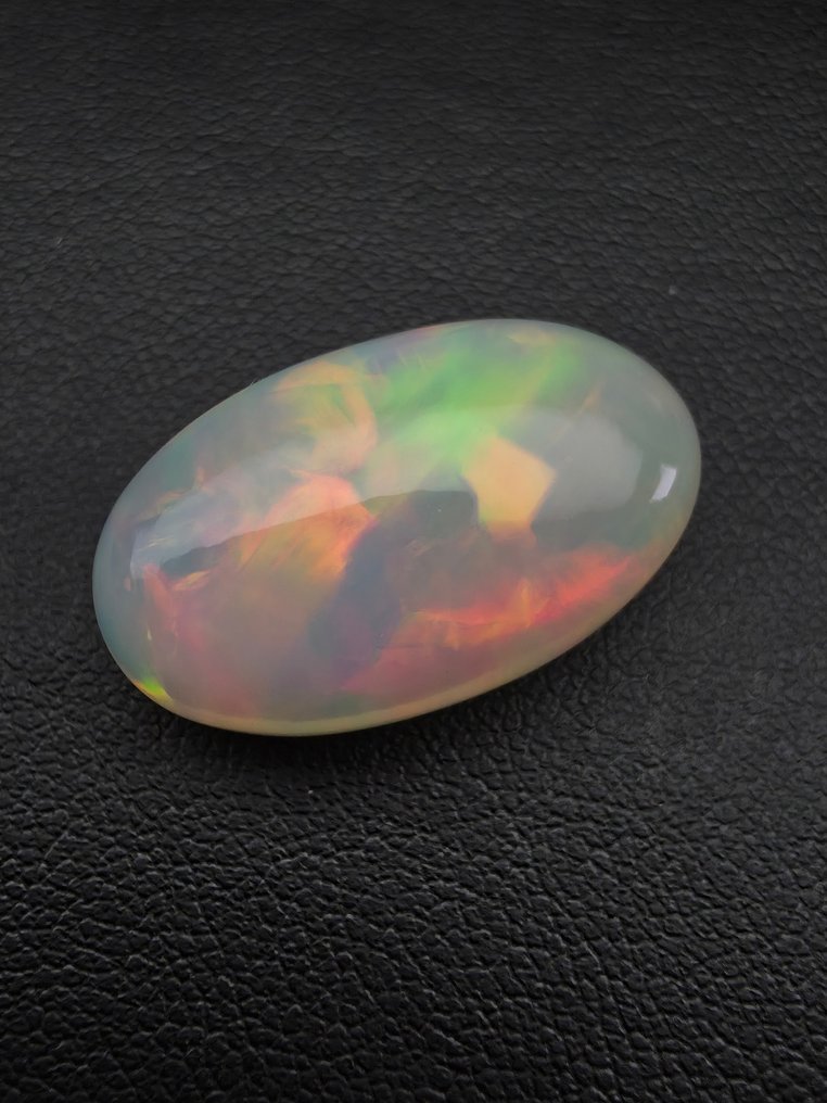 No Reserve Price Yellow, Multicolour Opal  - 17.58 ct - Antwerp Laboratory for Gemstone Testing (ALGT) #1.0