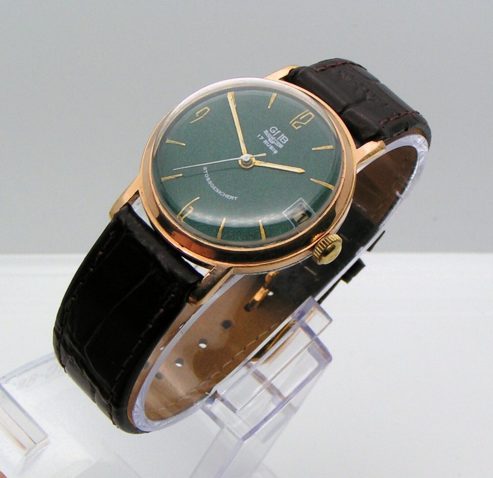 GUB Glashütte - Stossgesichert - cal. 69.1 - No Reserve Price - Men - 1960-1969 #4.3