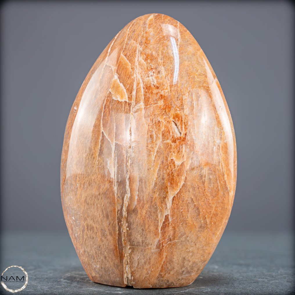 Exclusive peach moonstone freeform – Warmth, harmony, and grace in stone- 1002.05 g #2.1