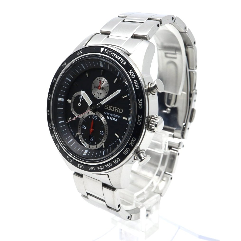 Seiko - Chronograph 100M Tachymeter 1/20 Sec - No Reserve Price - 7T92-0NW0 - Men - 2010-2020 #3.2