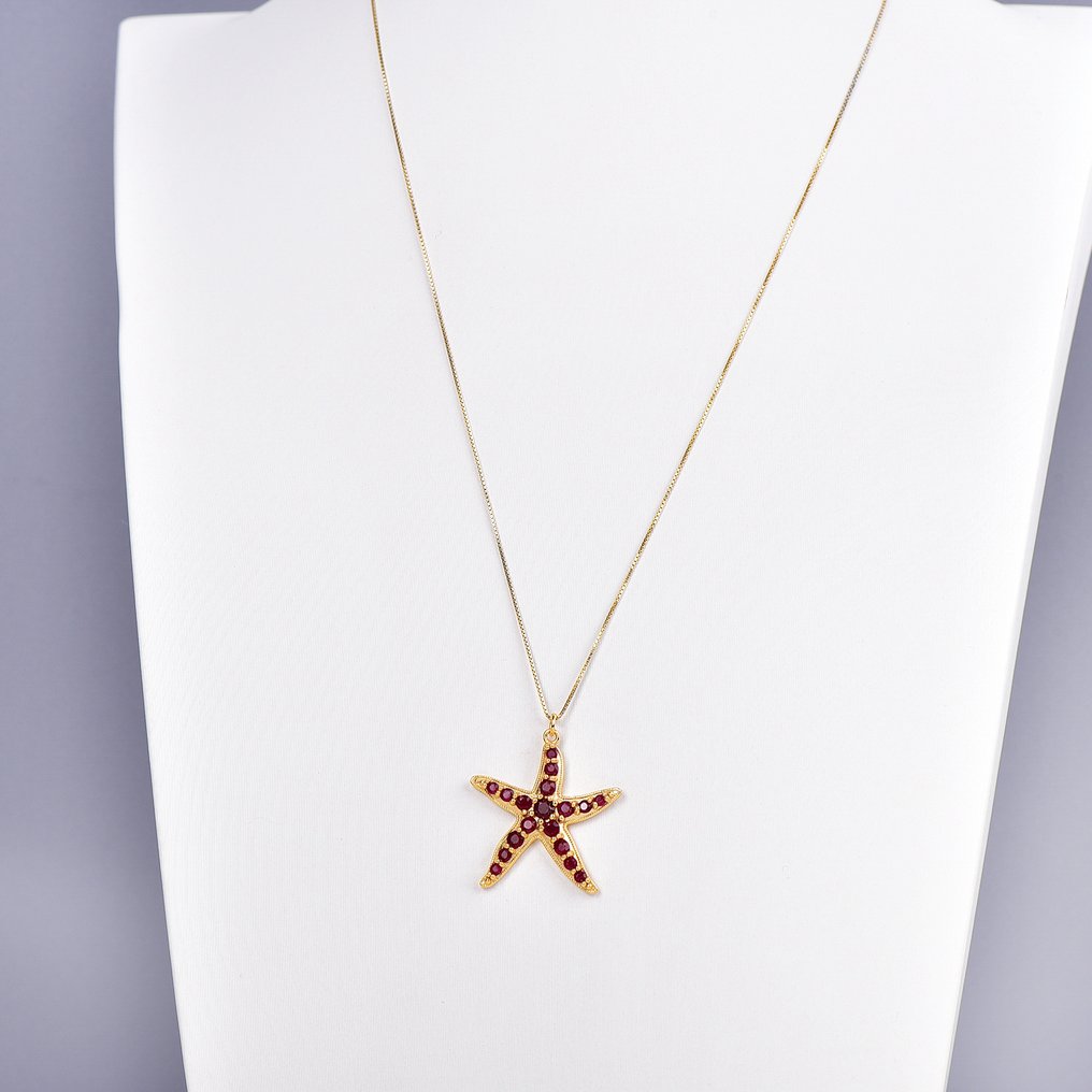 Zonder Minimumprijs - Hanger Zilver - Ruby - Gecertificeerd #1.0