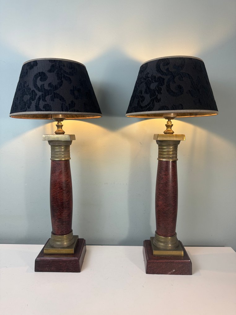 Lampada - Ottone - Due lampade pesanti in ottone. #1.0