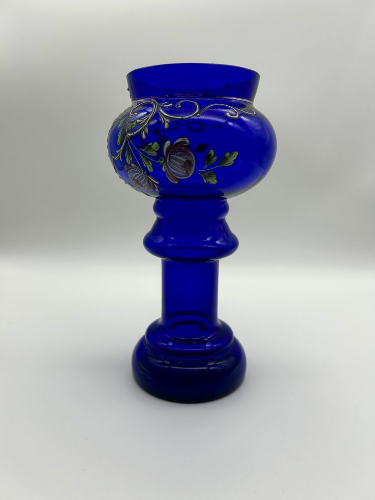 Bohemia - 花瓶 - 深钴蓝色玻璃 - 布希米亚（捷克） #1.0