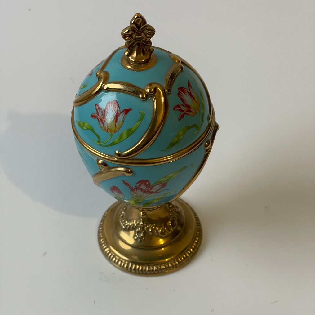 法贝热鸡蛋 - 紫色 - 瓷 - 音乐鸡蛋 #1.0