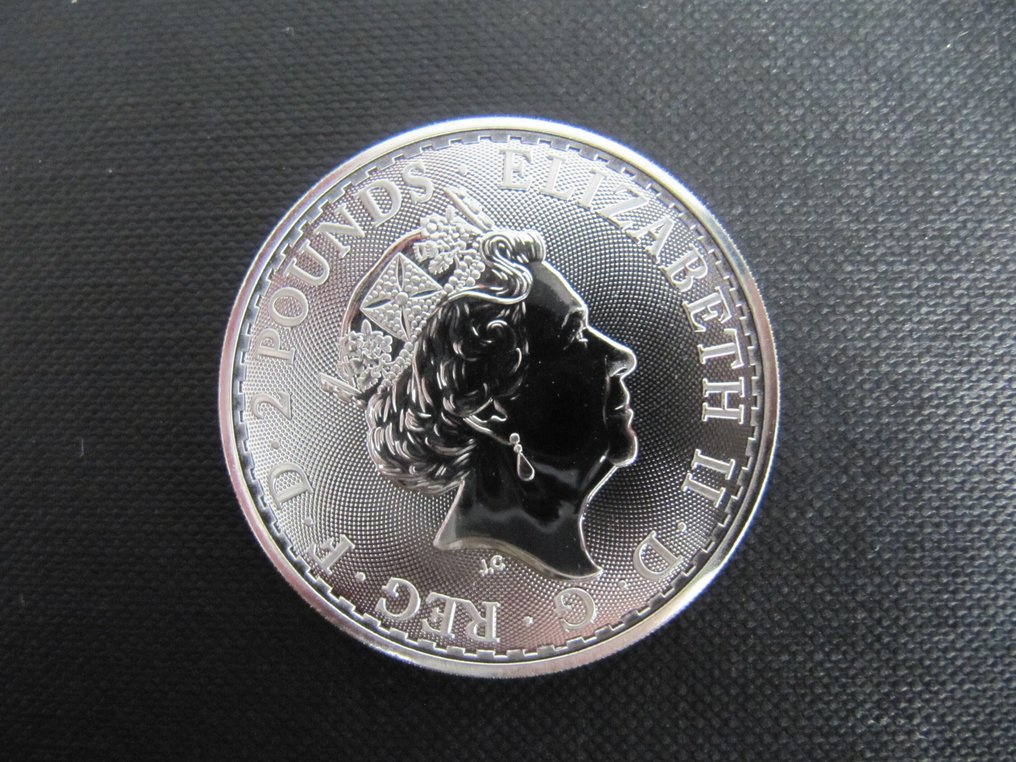 Regatul Unit. 2 Pounds 2022 Britannia, 1 Oz (.999) (Fără preț de rezervă) #1.0