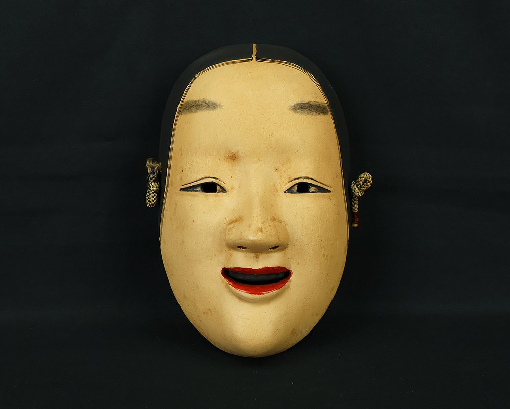 Noh mask - Wood - Koomote Mask (No Reserve Price) #2.1