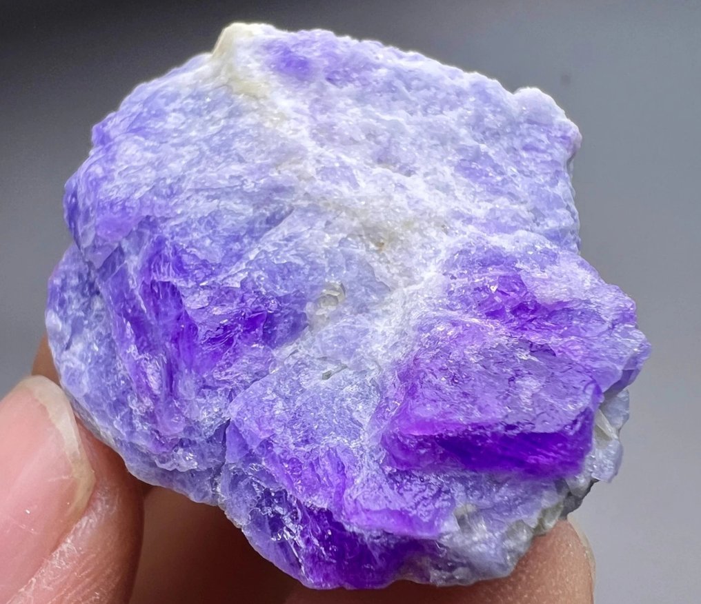 36γρ. Hackmanit από το Badakhshan – Βουνίσιο τοπίο σε βιολετί και λευκό χιόνι. Κρίσταλ στη μήτρα- 36 g #1.0