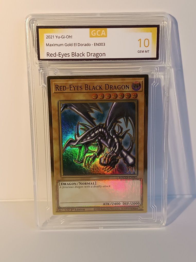 Konami - 1 Card - Yu-Gi-Oh! - Red-Eyes Black Dragon, Maximum Gold (Yugioh) #1.0