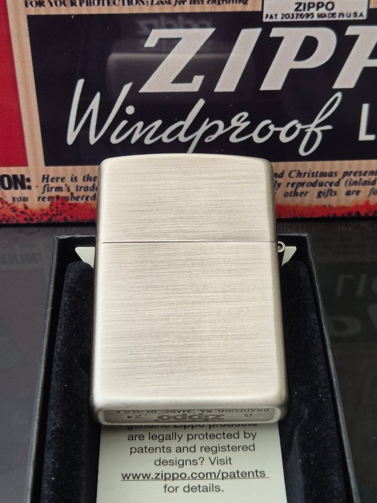 Zippo - Sem preço de reserva - Isqueiro - Aço (aço inoxidável) #1.0