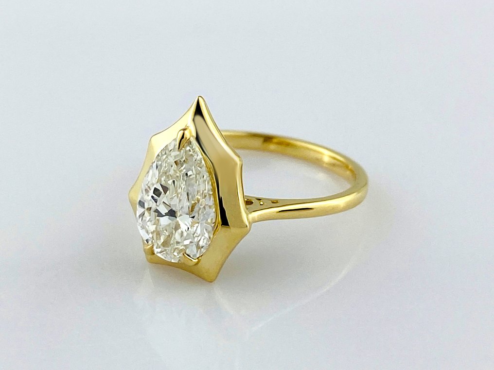 Gyűrű - 14 kt. Sárga arany - 2.06ct. tw. Gyémánt (Laboratóriumban előállított) #3.2