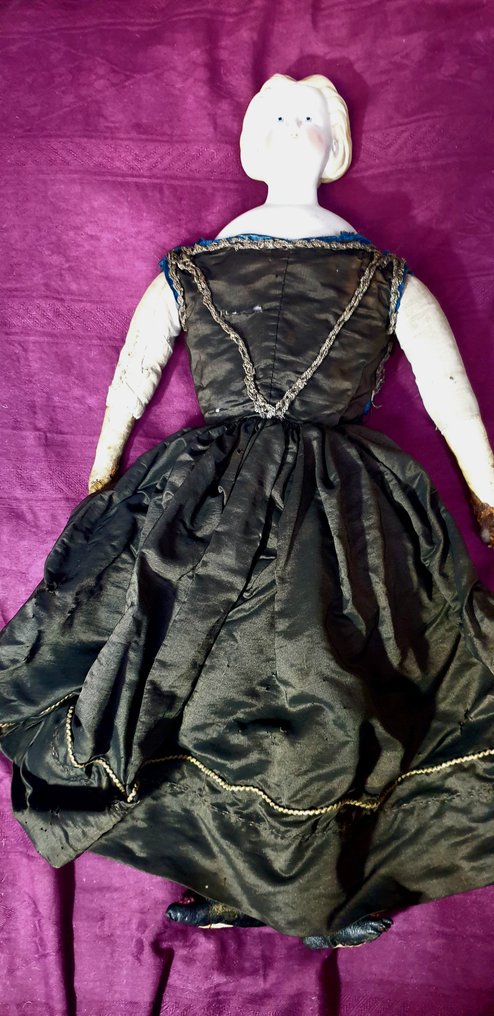 senza marca - Lalka Parian testa e spalla in bisquit opaca. - 1800-1850 - Niemcy #3.2