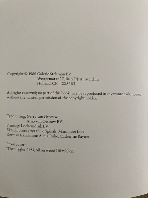 Frans Duister - Michael Parkes - 1986 #3.2