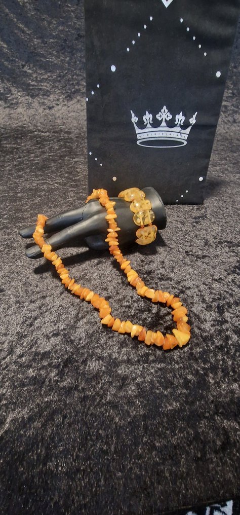 Baltisch barnsteen - Barnsteen - Butterscotch - 30 cm - 0 cm #1.0