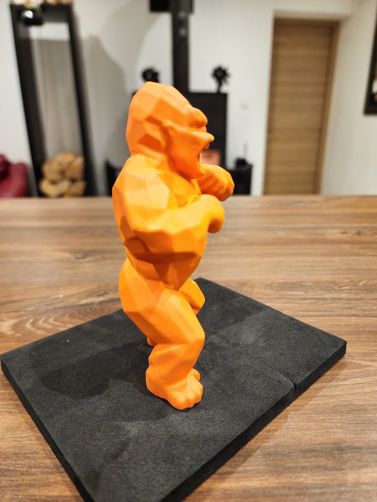 Richard Orlinski (1966) - 雕塑, Kong Pigments - 13 cm - 树脂 - 2016 #2.1