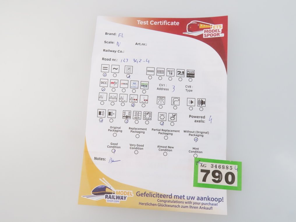 Fleischmann N轨 - 734503 - 电力机车 (1) - BR 143 - DR (DDR) #4.3