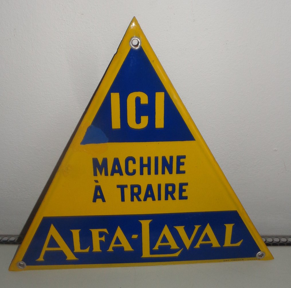 Ici Machine a Traire Alfa-Laval - Enamel plate - Enamel #1.0