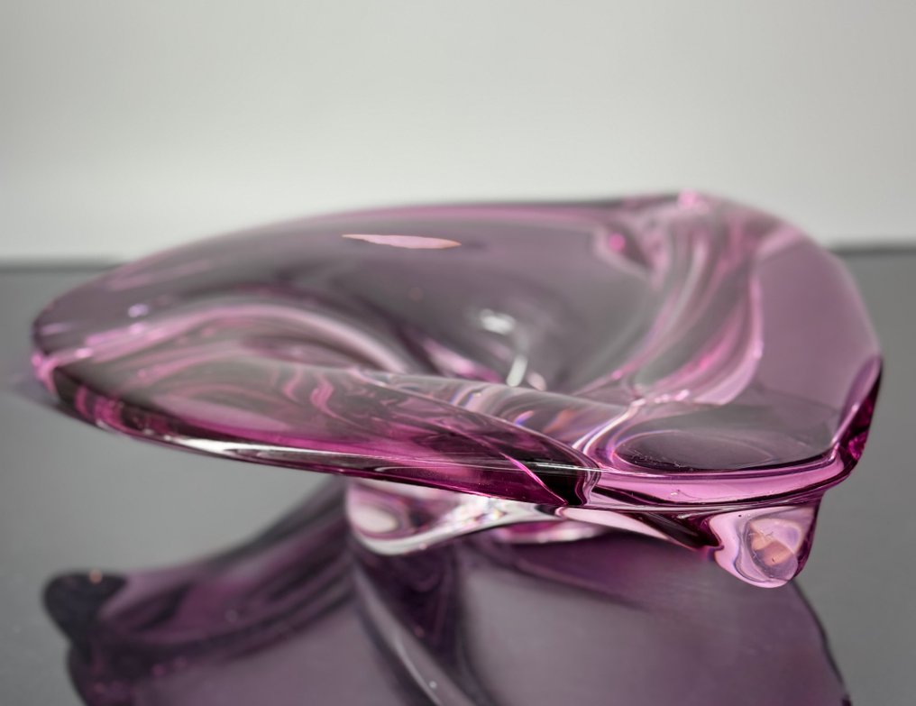 Val Saint Lambert - René Delvenne - 花瓶  - 水晶 - Coupe torsadée XXL PATEL #1.0